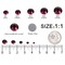 MEIBITE 6796PCS Purple Hotfix Rhinestones Crystal Stones Glass for Fabric Clothes Shirts Sparkly Flat Back Round with Tweezers and Picking Pen (SS6~SS30 Set)